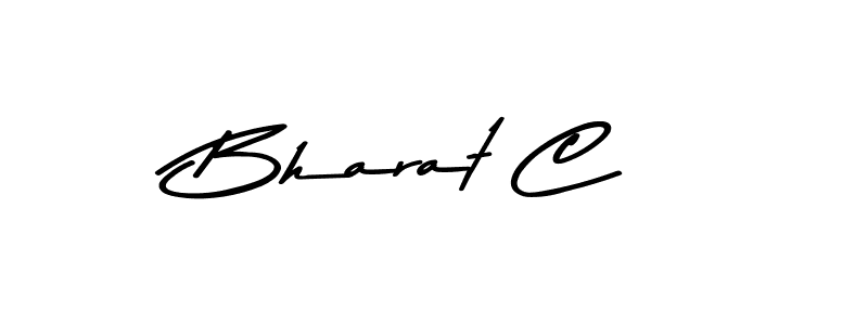 Create a beautiful signature design for name Bharat C. With this signature (Asem Kandis PERSONAL USE) fonts, you can make a handwritten signature for free. Bharat C signature style 9 images and pictures png