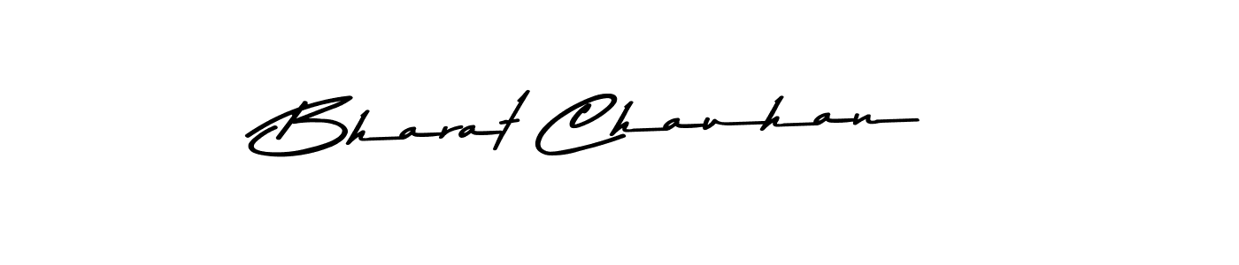 How to make Bharat Chauhan name signature. Use Asem Kandis PERSONAL USE style for creating short signs online. This is the latest handwritten sign. Bharat Chauhan signature style 9 images and pictures png