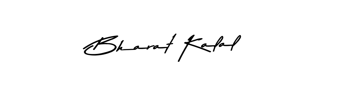 How to make Bharat Kalal name signature. Use Asem Kandis PERSONAL USE style for creating short signs online. This is the latest handwritten sign. Bharat Kalal signature style 9 images and pictures png