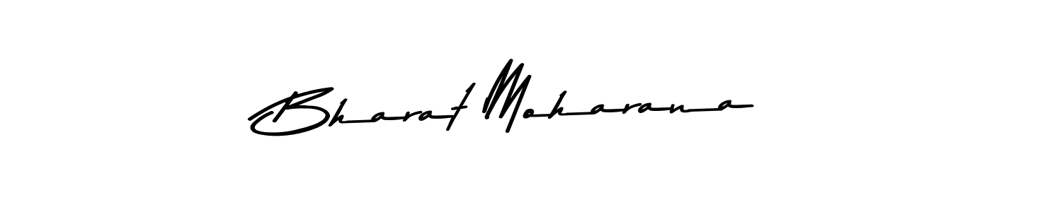 How to make Bharat Moharana name signature. Use Asem Kandis PERSONAL USE style for creating short signs online. This is the latest handwritten sign. Bharat Moharana signature style 9 images and pictures png