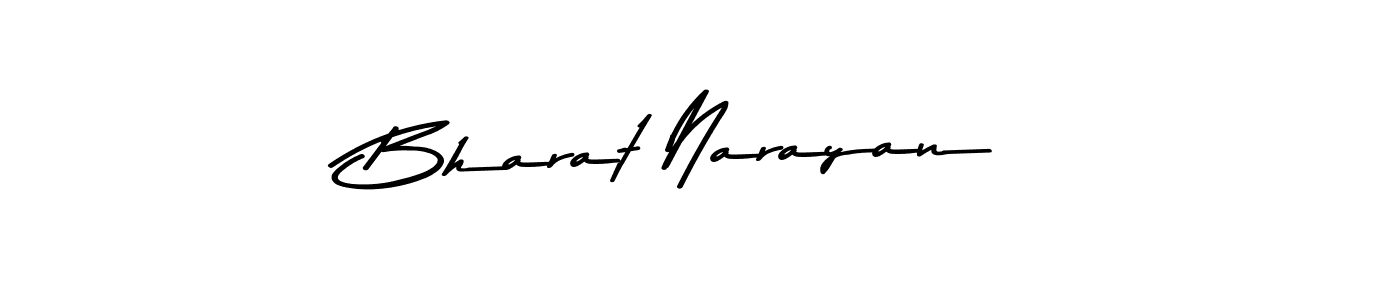 Make a beautiful signature design for name Bharat Narayan. With this signature (Asem Kandis PERSONAL USE) style, you can create a handwritten signature for free. Bharat Narayan signature style 9 images and pictures png