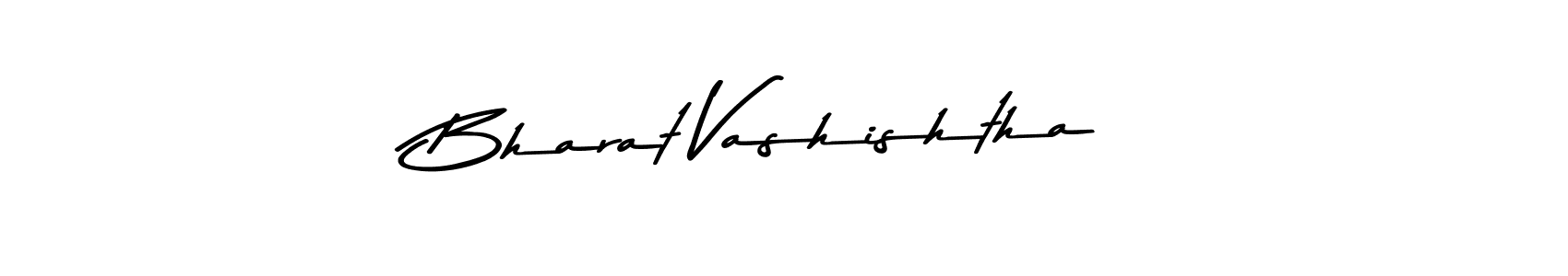 How to make Bharat Vashishtha name signature. Use Asem Kandis PERSONAL USE style for creating short signs online. This is the latest handwritten sign. Bharat Vashishtha signature style 9 images and pictures png