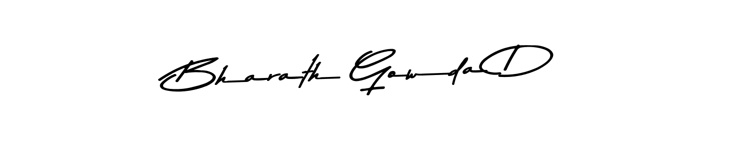 Use a signature maker to create a handwritten signature online. With this signature software, you can design (Asem Kandis PERSONAL USE) your own signature for name Bharath Gowda D. Bharath Gowda D signature style 9 images and pictures png