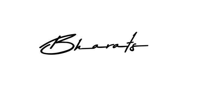 Make a beautiful signature design for name Bharats. With this signature (Asem Kandis PERSONAL USE) style, you can create a handwritten signature for free. Bharats signature style 9 images and pictures png