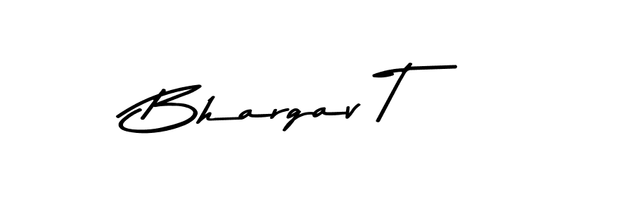 Use a signature maker to create a handwritten signature online. With this signature software, you can design (Asem Kandis PERSONAL USE) your own signature for name Bhargav T. Bhargav T signature style 9 images and pictures png