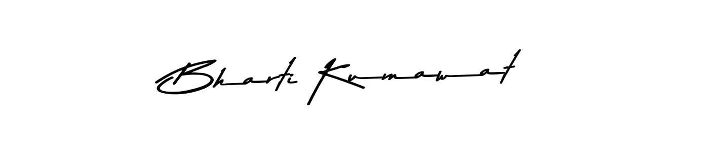 The best way (Asem Kandis PERSONAL USE) to make a short signature is to pick only two or three words in your name. The name Bharti Kumawat include a total of six letters. For converting this name. Bharti Kumawat signature style 9 images and pictures png