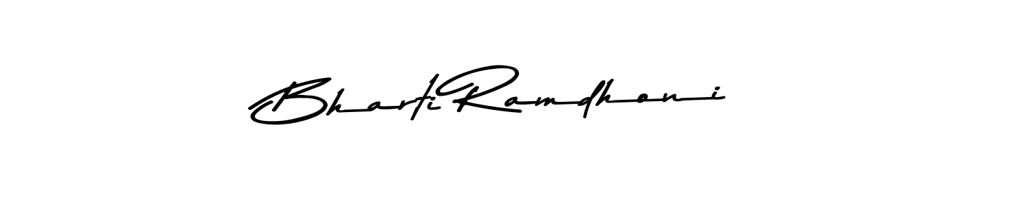 Here are the top 10 professional signature styles for the name Bharti Ramdhoni. These are the best autograph styles you can use for your name. Bharti Ramdhoni signature style 9 images and pictures png
