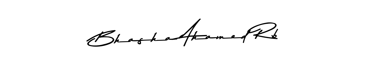 Also You can easily find your signature by using the search form. We will create Bhasha Ahamed Rb name handwritten signature images for you free of cost using Asem Kandis PERSONAL USE sign style. Bhasha Ahamed Rb signature style 9 images and pictures png