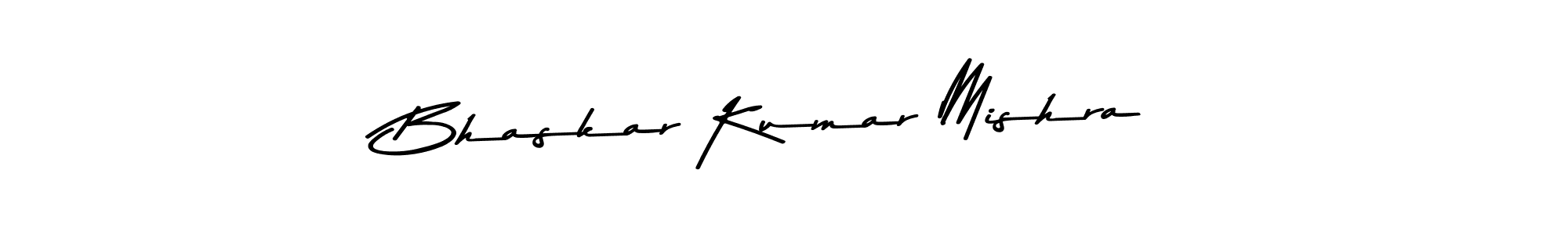 How to make Bhaskar Kumar Mishra name signature. Use Asem Kandis PERSONAL USE style for creating short signs online. This is the latest handwritten sign. Bhaskar Kumar Mishra signature style 9 images and pictures png