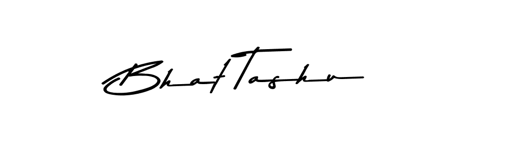 How to make Bhat Tashu name signature. Use Asem Kandis PERSONAL USE style for creating short signs online. This is the latest handwritten sign. Bhat Tashu signature style 9 images and pictures png