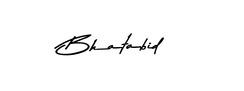 Make a beautiful signature design for name Bhatabid. With this signature (Asem Kandis PERSONAL USE) style, you can create a handwritten signature for free. Bhatabid signature style 9 images and pictures png