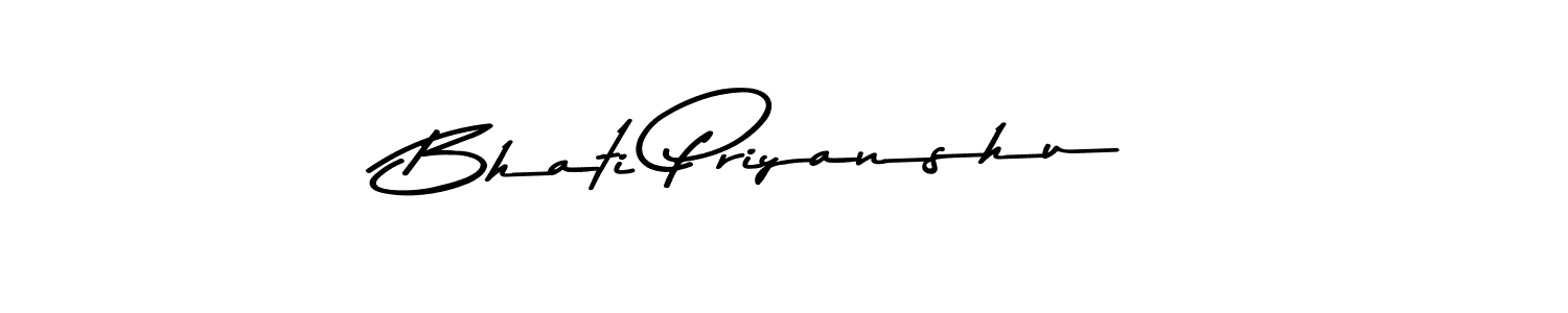 Design your own signature with our free online signature maker. With this signature software, you can create a handwritten (Asem Kandis PERSONAL USE) signature for name Bhati Priyanshu. Bhati Priyanshu signature style 9 images and pictures png