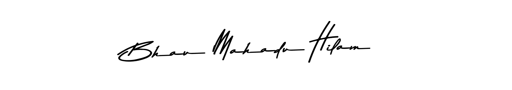 Use a signature maker to create a handwritten signature online. With this signature software, you can design (Asem Kandis PERSONAL USE) your own signature for name Bhau Mahadu Hilam. Bhau Mahadu Hilam signature style 9 images and pictures png