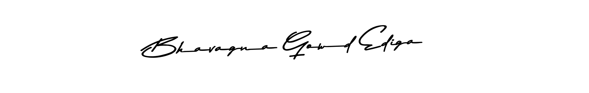 Create a beautiful signature design for name Bhavagna Gowd Ediga. With this signature (Asem Kandis PERSONAL USE) fonts, you can make a handwritten signature for free. Bhavagna Gowd Ediga signature style 9 images and pictures png