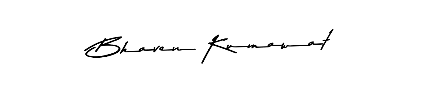 if you are searching for the best signature style for your name Bhaven Kumawat. so please give up your signature search. here we have designed multiple signature styles  using Asem Kandis PERSONAL USE. Bhaven Kumawat signature style 9 images and pictures png