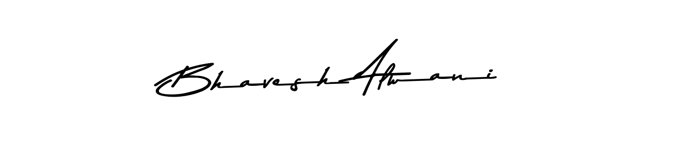 Bhavesh Alwani stylish signature style. Best Handwritten Sign (Asem Kandis PERSONAL USE) for my name. Handwritten Signature Collection Ideas for my name Bhavesh Alwani. Bhavesh Alwani signature style 9 images and pictures png