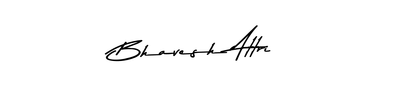 Bhavesh Attri stylish signature style. Best Handwritten Sign (Asem Kandis PERSONAL USE) for my name. Handwritten Signature Collection Ideas for my name Bhavesh Attri. Bhavesh Attri signature style 9 images and pictures png