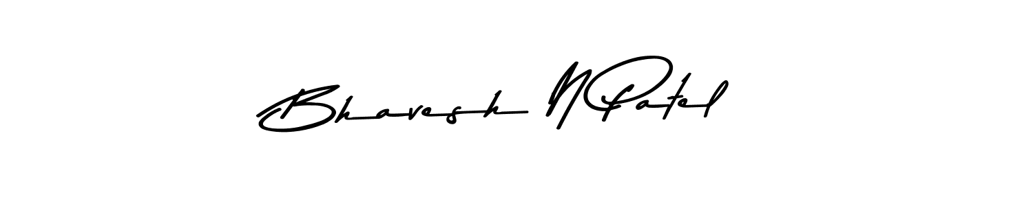 The best way (Asem Kandis PERSONAL USE) to make a short signature is to pick only two or three words in your name. The name Bhavesh N Patel include a total of six letters. For converting this name. Bhavesh N Patel signature style 9 images and pictures png