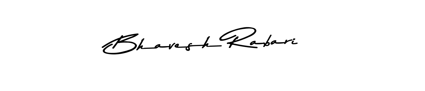 Create a beautiful signature design for name Bhavesh Rabari. With this signature (Asem Kandis PERSONAL USE) fonts, you can make a handwritten signature for free. Bhavesh Rabari signature style 9 images and pictures png