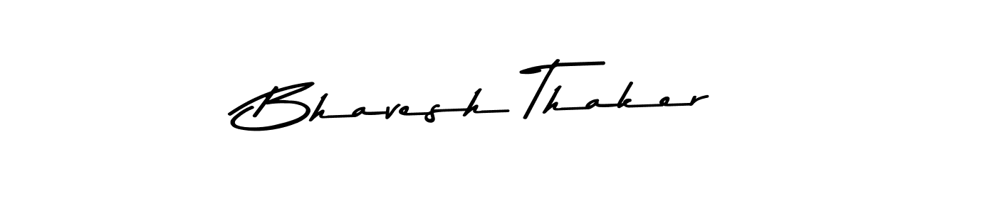 Also You can easily find your signature by using the search form. We will create Bhavesh Thaker name handwritten signature images for you free of cost using Asem Kandis PERSONAL USE sign style. Bhavesh Thaker signature style 9 images and pictures png