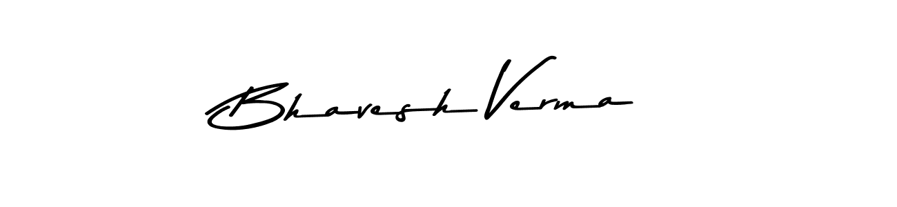 Create a beautiful signature design for name Bhavesh Verma. With this signature (Asem Kandis PERSONAL USE) fonts, you can make a handwritten signature for free. Bhavesh Verma signature style 9 images and pictures png