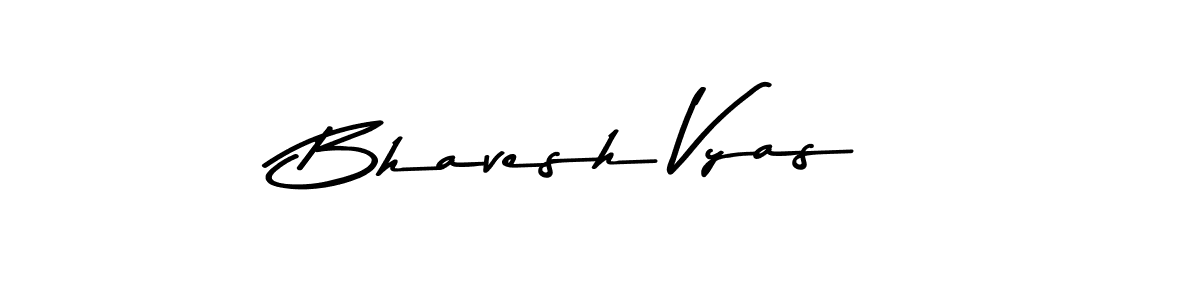 Use a signature maker to create a handwritten signature online. With this signature software, you can design (Asem Kandis PERSONAL USE) your own signature for name Bhavesh Vyas. Bhavesh Vyas signature style 9 images and pictures png