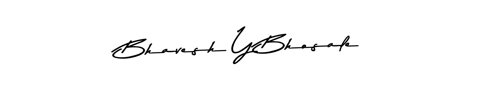 Bhavesh Y Bhosale stylish signature style. Best Handwritten Sign (Asem Kandis PERSONAL USE) for my name. Handwritten Signature Collection Ideas for my name Bhavesh Y Bhosale. Bhavesh Y Bhosale signature style 9 images and pictures png