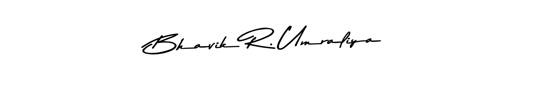 Bhavik R. Umraliya stylish signature style. Best Handwritten Sign (Asem Kandis PERSONAL USE) for my name. Handwritten Signature Collection Ideas for my name Bhavik R. Umraliya. Bhavik R. Umraliya signature style 9 images and pictures png