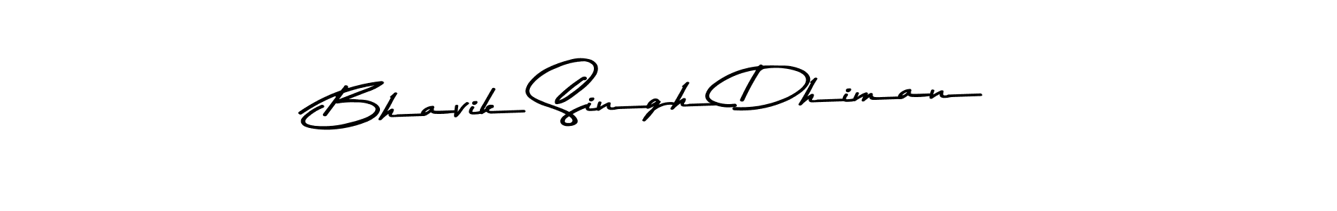 Create a beautiful signature design for name Bhavik Singh Dhiman. With this signature (Asem Kandis PERSONAL USE) fonts, you can make a handwritten signature for free. Bhavik Singh Dhiman signature style 9 images and pictures png