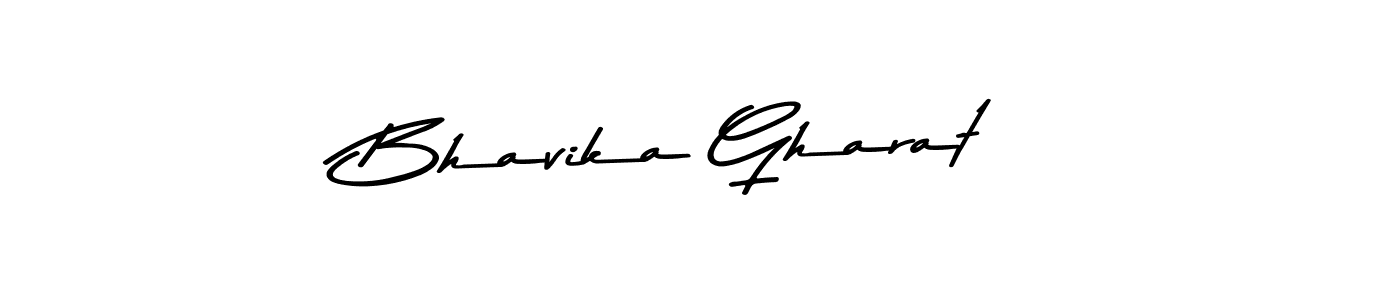 How to make Bhavika Gharat name signature. Use Asem Kandis PERSONAL USE style for creating short signs online. This is the latest handwritten sign. Bhavika Gharat signature style 9 images and pictures png