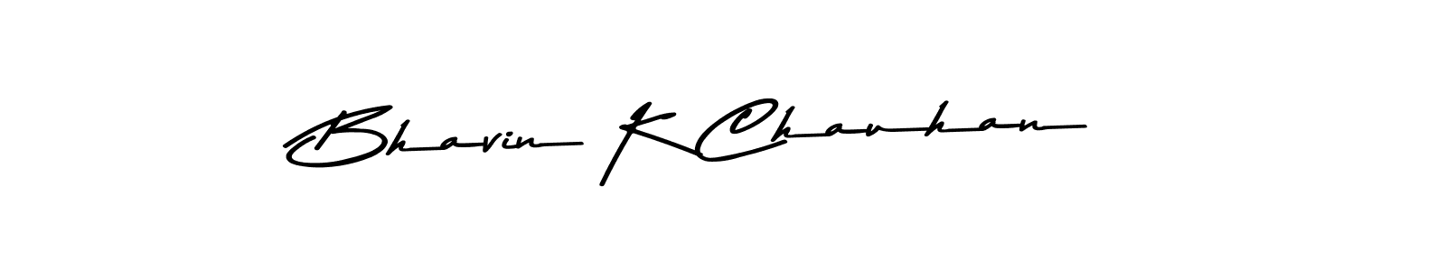 Design your own signature with our free online signature maker. With this signature software, you can create a handwritten (Asem Kandis PERSONAL USE) signature for name Bhavin K Chauhan. Bhavin K Chauhan signature style 9 images and pictures png