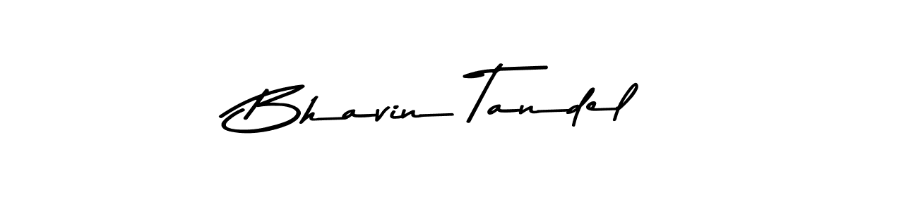 Use a signature maker to create a handwritten signature online. With this signature software, you can design (Asem Kandis PERSONAL USE) your own signature for name Bhavin Tandel. Bhavin Tandel signature style 9 images and pictures png