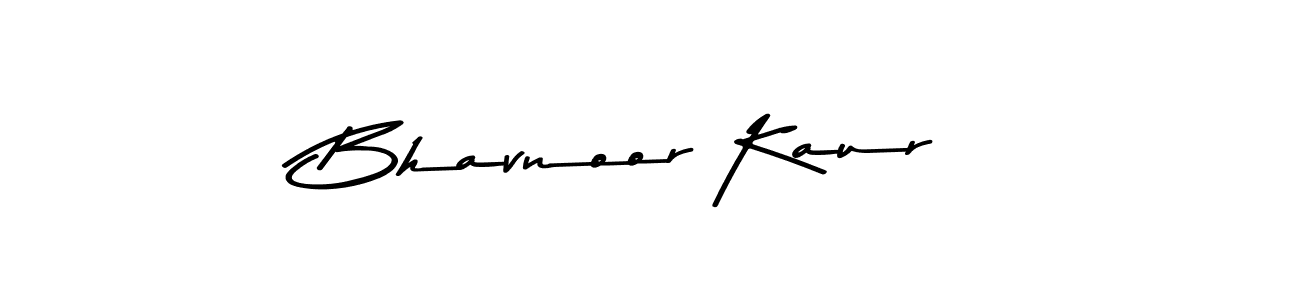 Design your own signature with our free online signature maker. With this signature software, you can create a handwritten (Asem Kandis PERSONAL USE) signature for name Bhavnoor Kaur. Bhavnoor Kaur signature style 9 images and pictures png