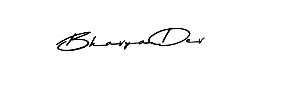 Make a beautiful signature design for name Bhavya Dev. With this signature (Asem Kandis PERSONAL USE) style, you can create a handwritten signature for free. Bhavya Dev signature style 9 images and pictures png