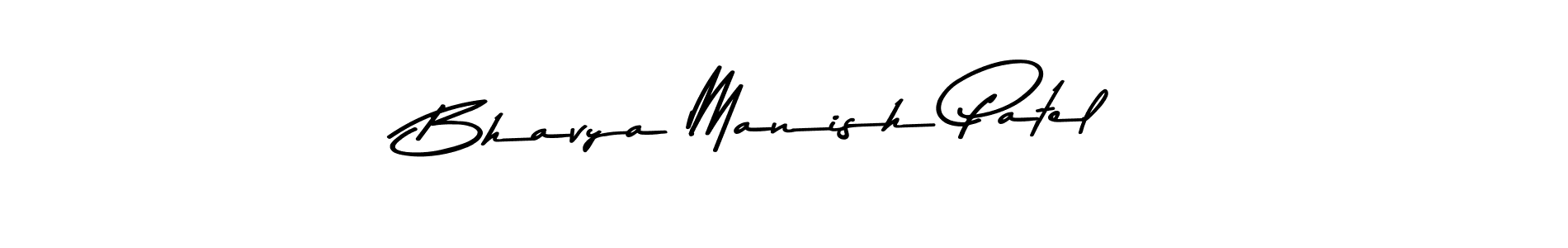 Use a signature maker to create a handwritten signature online. With this signature software, you can design (Asem Kandis PERSONAL USE) your own signature for name Bhavya Manish Patel. Bhavya Manish Patel signature style 9 images and pictures png