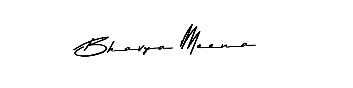 Make a beautiful signature design for name Bhavya Meena. With this signature (Asem Kandis PERSONAL USE) style, you can create a handwritten signature for free. Bhavya Meena signature style 9 images and pictures png