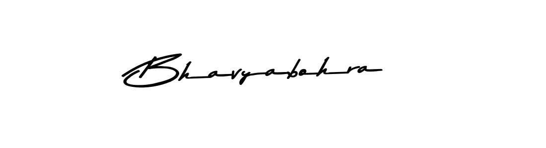 Make a beautiful signature design for name Bhavyabohra. With this signature (Asem Kandis PERSONAL USE) style, you can create a handwritten signature for free. Bhavyabohra signature style 9 images and pictures png