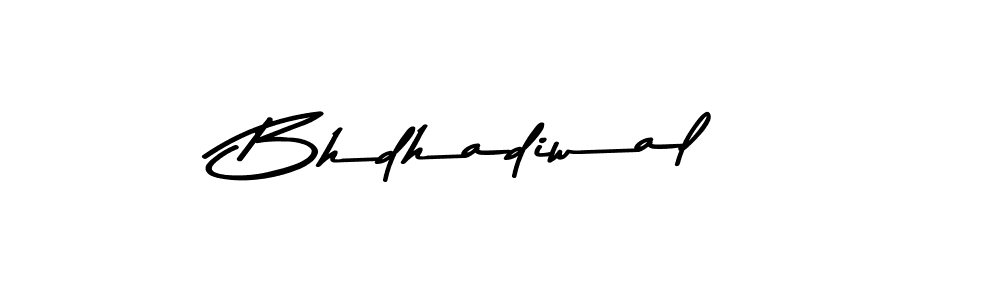 How to make Bhdhadiwal name signature. Use Asem Kandis PERSONAL USE style for creating short signs online. This is the latest handwritten sign. Bhdhadiwal signature style 9 images and pictures png