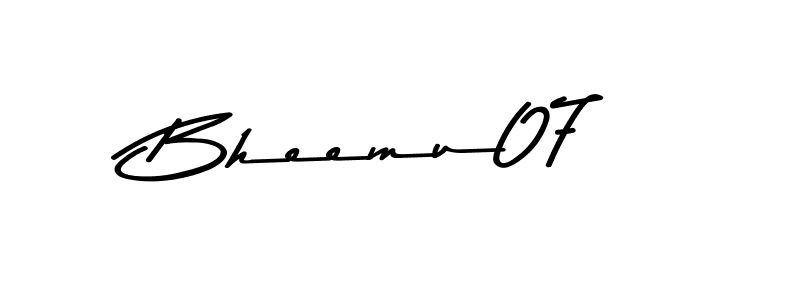 Create a beautiful signature design for name Bheemu07. With this signature (Asem Kandis PERSONAL USE) fonts, you can make a handwritten signature for free. Bheemu07 signature style 9 images and pictures png