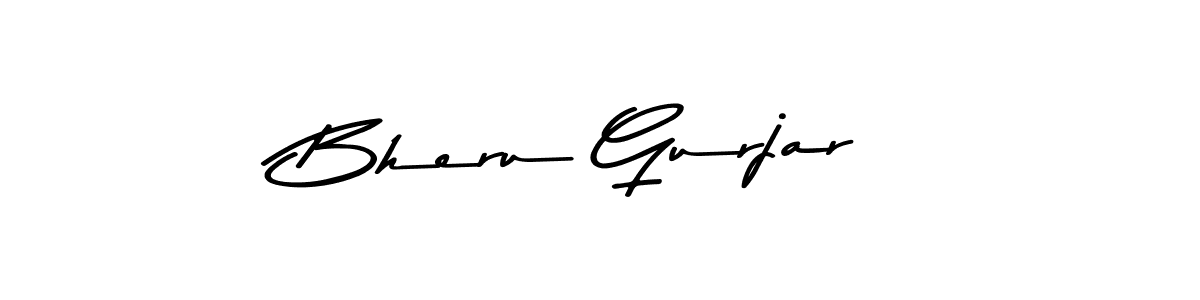 Bheru Gurjar stylish signature style. Best Handwritten Sign (Asem Kandis PERSONAL USE) for my name. Handwritten Signature Collection Ideas for my name Bheru Gurjar. Bheru Gurjar signature style 9 images and pictures png