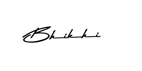 Make a beautiful signature design for name Bhikhi. With this signature (Asem Kandis PERSONAL USE) style, you can create a handwritten signature for free. Bhikhi signature style 9 images and pictures png