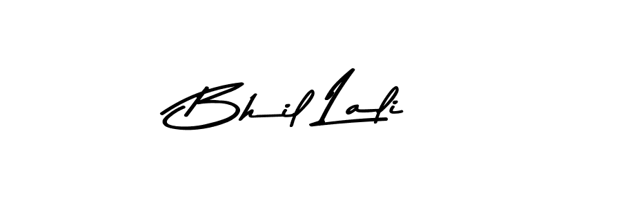 How to make Bhil Lali name signature. Use Asem Kandis PERSONAL USE style for creating short signs online. This is the latest handwritten sign. Bhil Lali signature style 9 images and pictures png