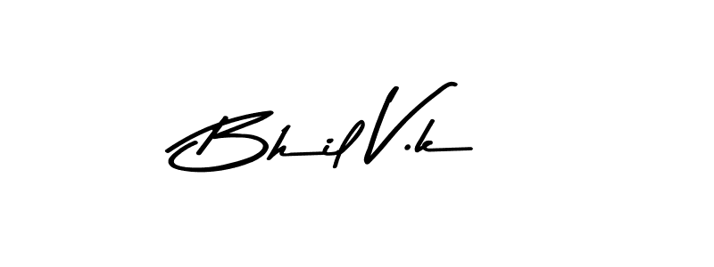 How to make Bhil V.k signature? Asem Kandis PERSONAL USE is a professional autograph style. Create handwritten signature for Bhil V.k name. Bhil V.k signature style 9 images and pictures png