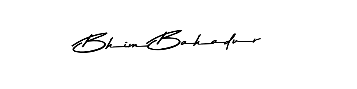 Similarly Asem Kandis PERSONAL USE is the best handwritten signature design. Signature creator online .You can use it as an online autograph creator for name Bhim Bahadur. Bhim Bahadur signature style 9 images and pictures png