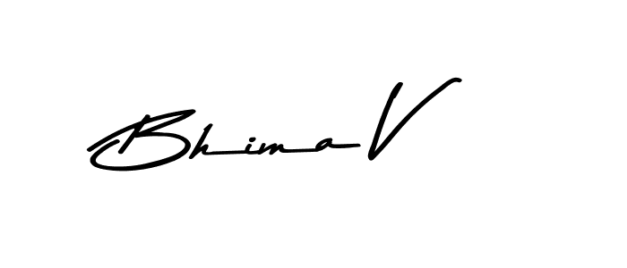 Design your own signature with our free online signature maker. With this signature software, you can create a handwritten (Asem Kandis PERSONAL USE) signature for name Bhima V. Bhima V signature style 9 images and pictures png