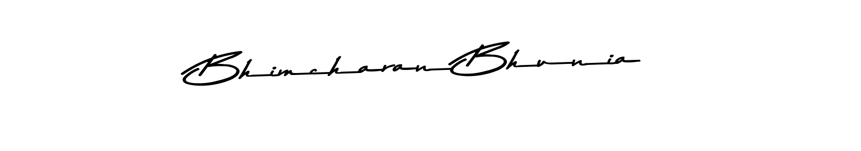 Make a beautiful signature design for name Bhimcharan Bhunia. With this signature (Asem Kandis PERSONAL USE) style, you can create a handwritten signature for free. Bhimcharan Bhunia signature style 9 images and pictures png
