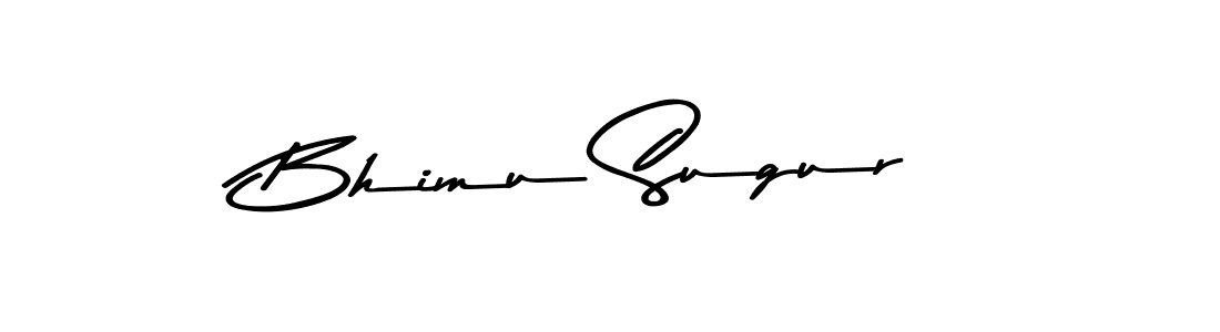 Make a beautiful signature design for name Bhimu Sugur. With this signature (Asem Kandis PERSONAL USE) style, you can create a handwritten signature for free. Bhimu Sugur signature style 9 images and pictures png