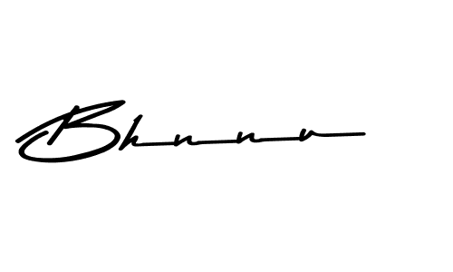 Make a beautiful signature design for name Bhnnu. With this signature (Asem Kandis PERSONAL USE) style, you can create a handwritten signature for free. Bhnnu signature style 9 images and pictures png