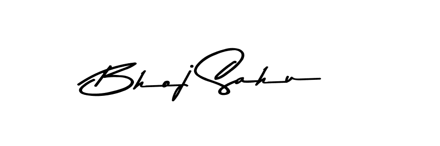 Design your own signature with our free online signature maker. With this signature software, you can create a handwritten (Asem Kandis PERSONAL USE) signature for name Bhoj Sahu. Bhoj Sahu signature style 9 images and pictures png