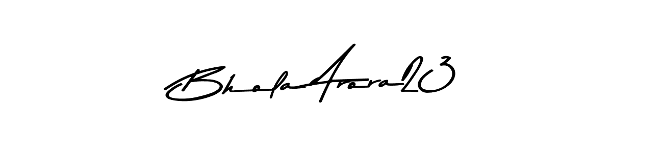 Also You can easily find your signature by using the search form. We will create Bhola Arora23 name handwritten signature images for you free of cost using Asem Kandis PERSONAL USE sign style. Bhola Arora23 signature style 9 images and pictures png